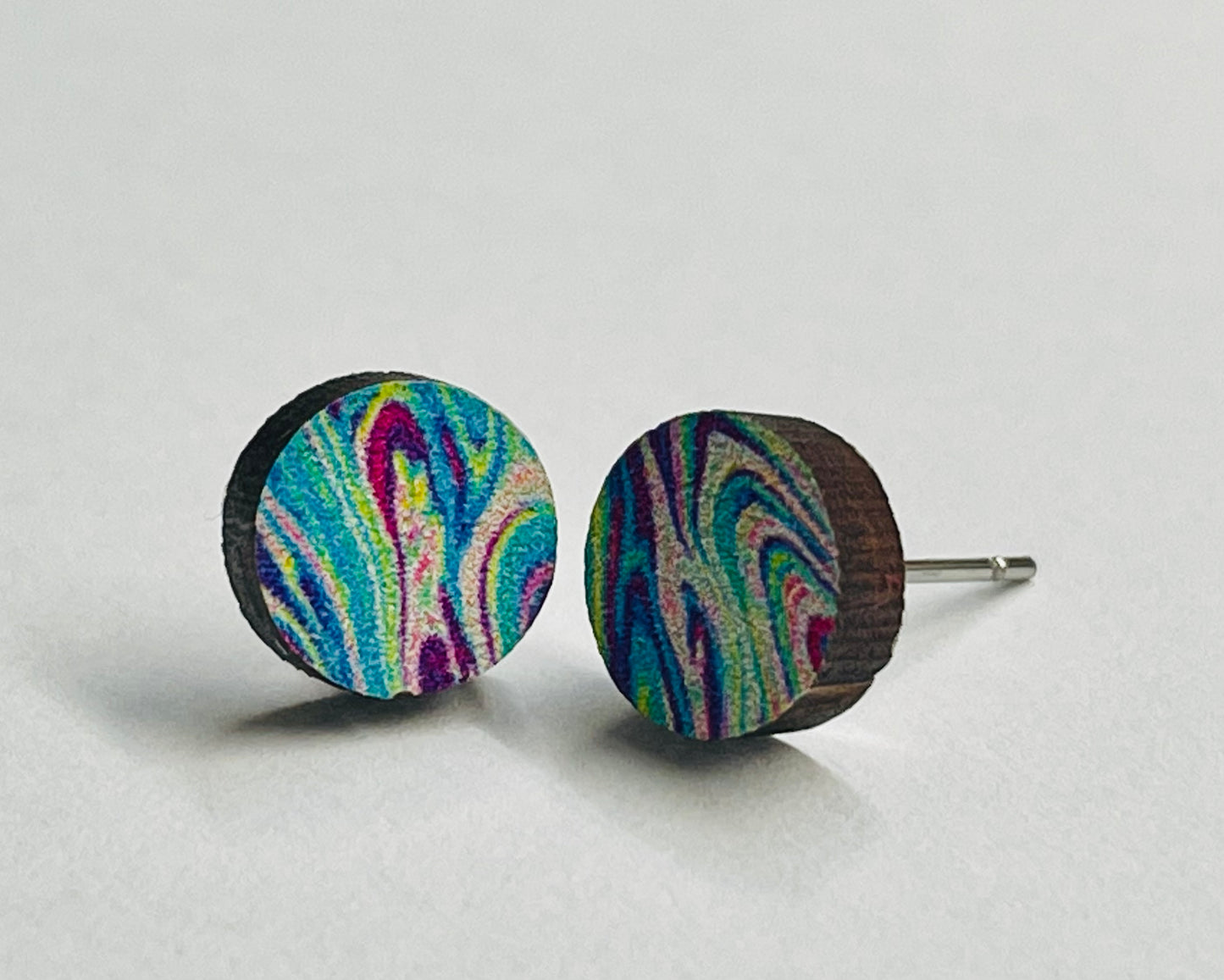 Color Swirl Studs